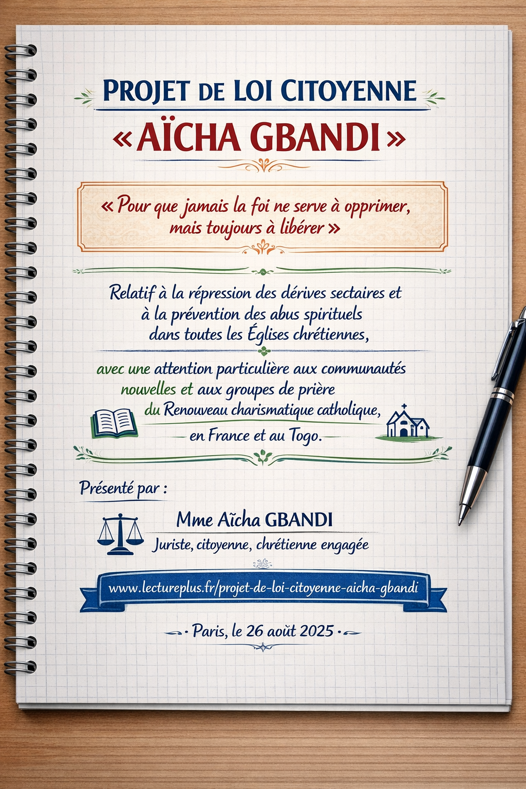 Télécharger gratuitement le projet de loi citoyenne (PDF)